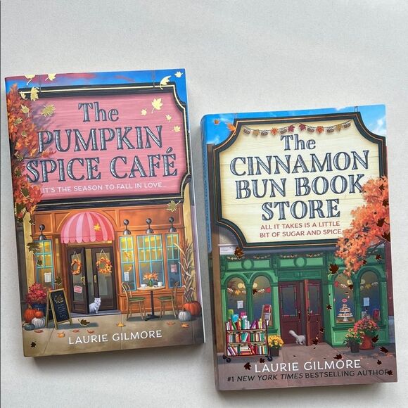 The Pumpkin Spice Café and The Cinnamon Bun Book Store Books - Picture 1 of 9